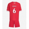Camisa de Futebol Liverpool Milos Kerkez #6 Equipamento Principal Infantil 2025-26 Manga Curta (+ Calças curtas)